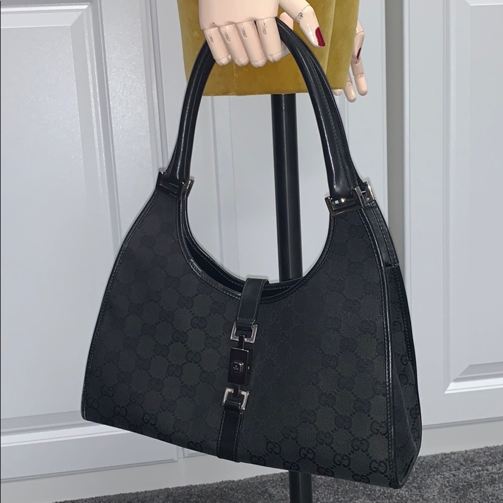 ‼️SOLD‼️ VINTAGE JACKIE 1961 GUCCI CANVAS BAG